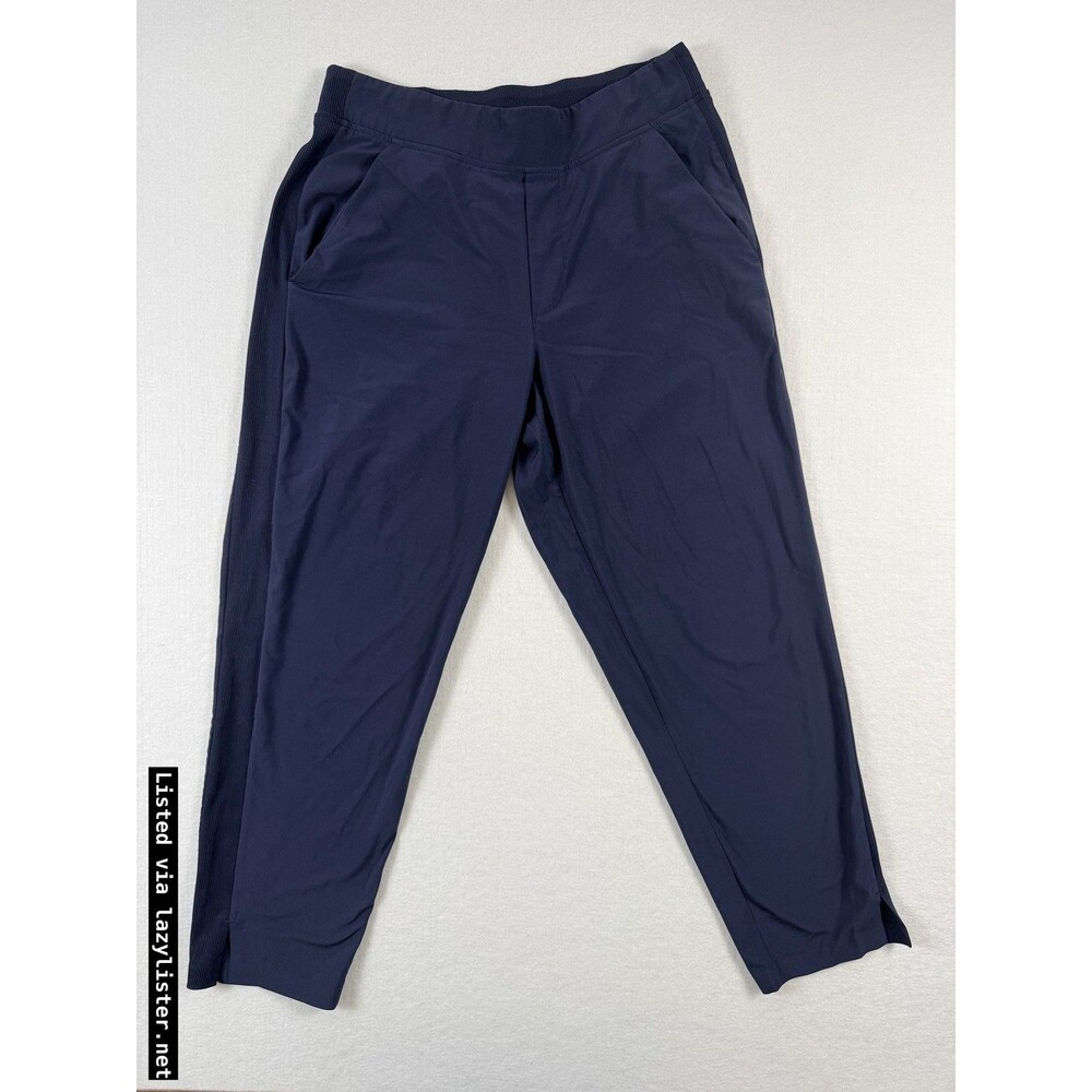 Athleta Brooklyn Ankle Pant Navy Blue Women's Size 6P Polyester Blend
